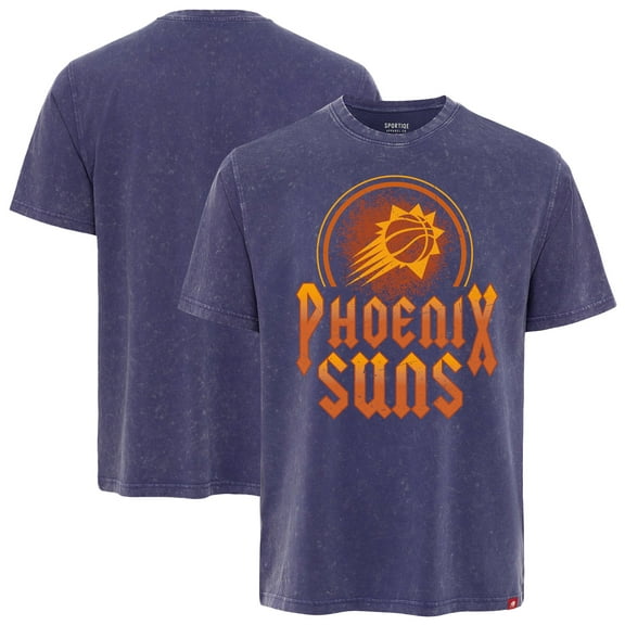 Unisex-Sportiqe  Purple Phoenix Suns Distressed Rock & Roll Collection Angus Premium Mineral Wash T-Shirt