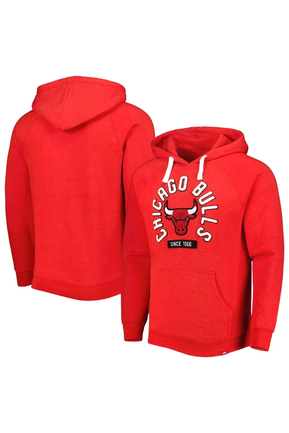 Unisex Sportiqe Red Chicago Bulls Athos Olson Tri-Blend Pullover Hoodie