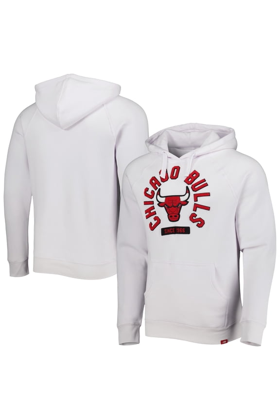 Unisex Sportiqe White Chicago Bulls Athos Olson Tri-Blend Pullover Hoodie
