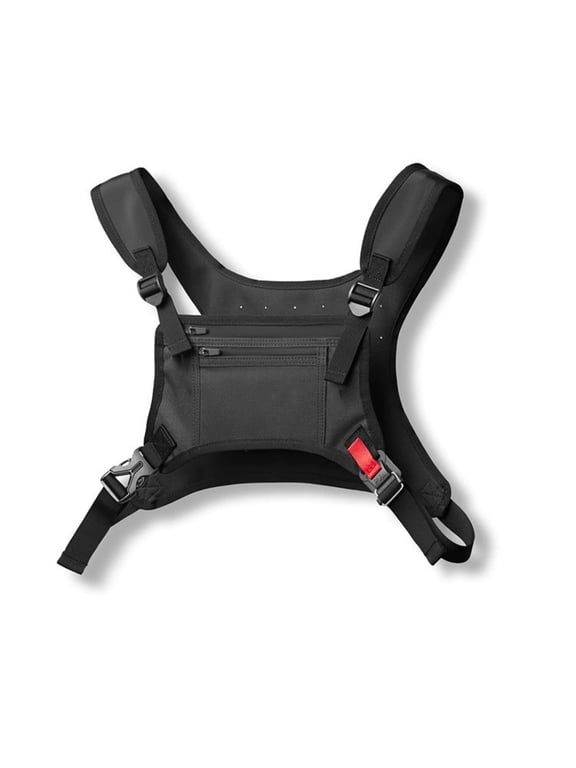Unisex Sports Chest Bag Water Resistant Lightweight Running Vest Chest Pack with Built-In Phone Pocket Extra Storage Crossbody Sling Fanny Pack for Men Women Jogging Cycling Gym Travel Outdoor Workou