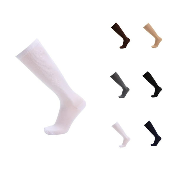 Unisex Sports Compression Leg Support Long Socks – Elastic Firm Fit, Breathable Durable Compression Socks for Women, Enhances Performance for Running, Cycling, and Gym Training