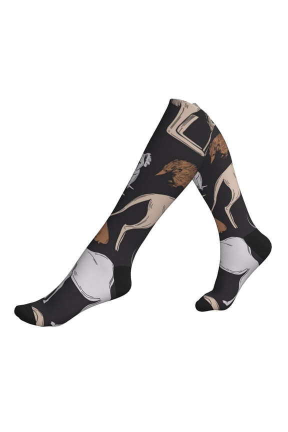 Unisex Sports Compression Socks for Nurses, Travel, Hiking & Office Work for Men Women, Australian Animals Koala