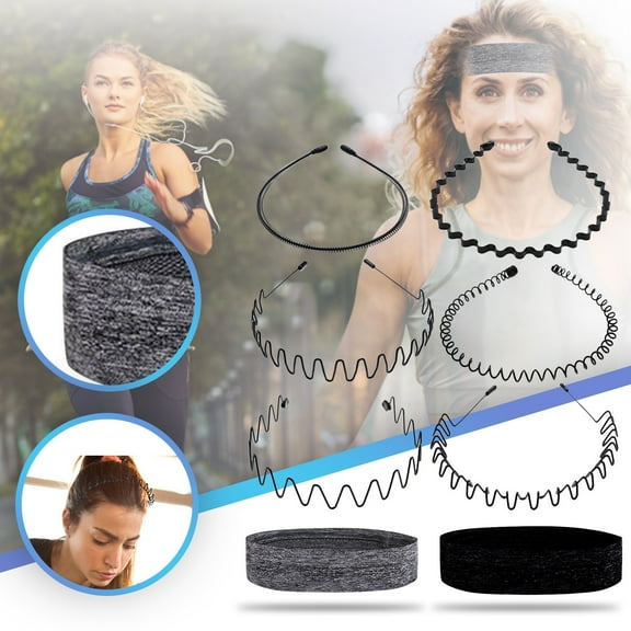 Unisex Sports Headbands Metal Hair Care Combs Sweatbands for Men and Women Durable Headbands for Versatile and Stylish Hair Accessories