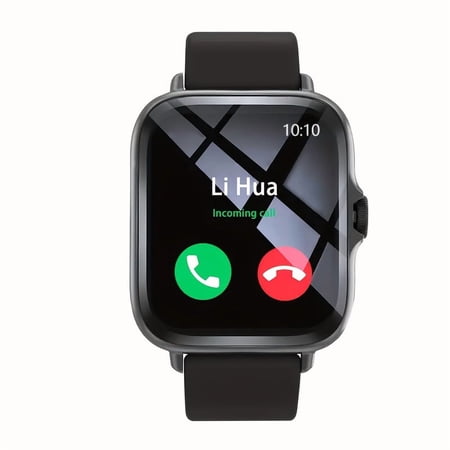 Unisex Sports Smartwatch with 1.83" HD Display, 24H Health & Sleep Tracking, Multi-Sport Modes, Wireless 5.3, Wireless Music/Phone, Remote Camera, App Alerts, USB Rechargeable (Black & Beige)