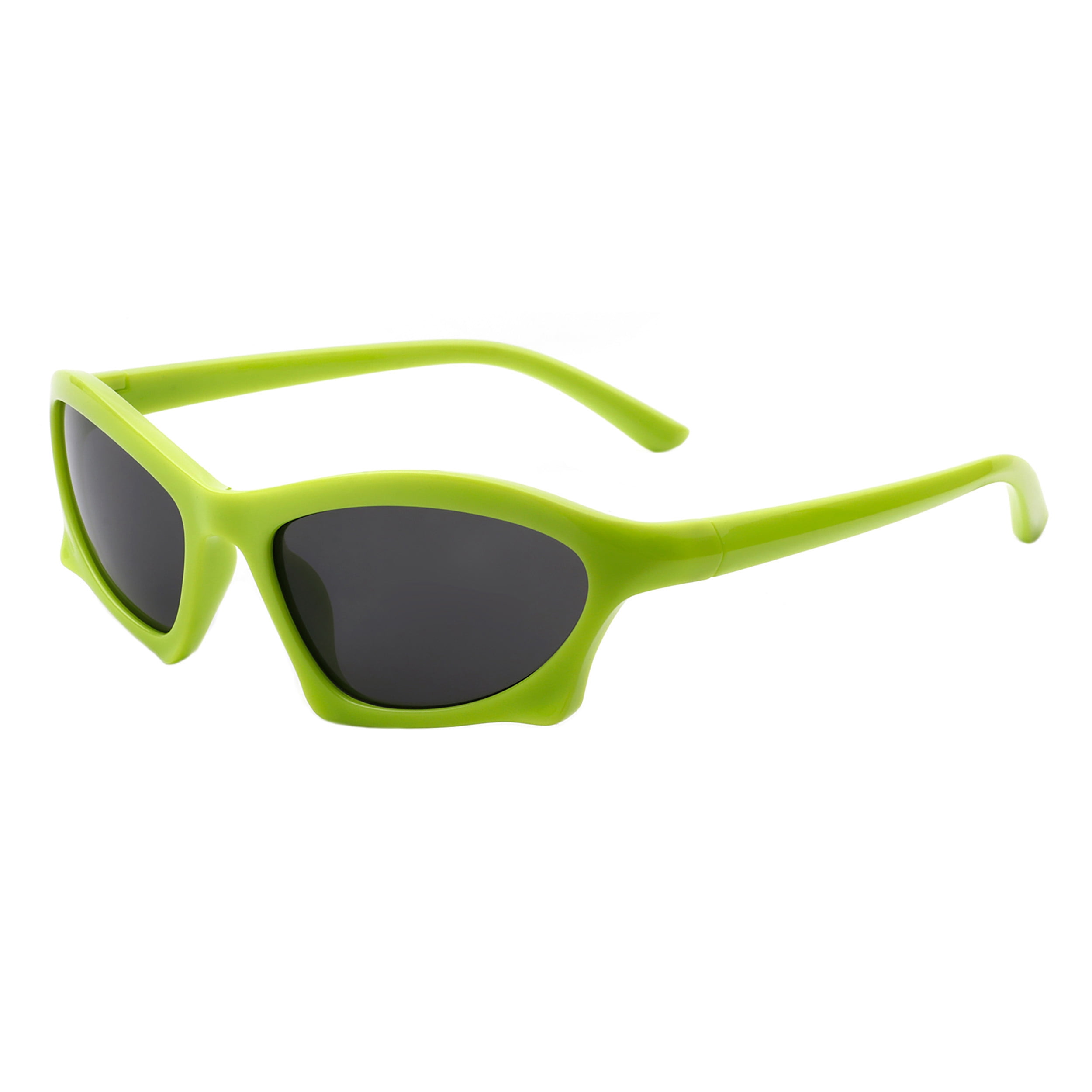 Unisex Polarized UV400 Wrap-Around Sports Sunglasses – Retro Oval Design, Stylish Vintage Oval Glasses, Small Frame Design, UV400  main image 4