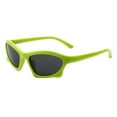 thumbnail image 1 of Unisex Sports Sunglasses Geometric Oval Wrap Around Lightweight UV 400 Green, 1 of 4
