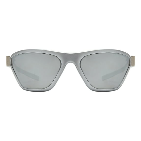 Unisex Sporty Sunglasses Aerodynamic Wrap Around Shield Shades UV400 Silver