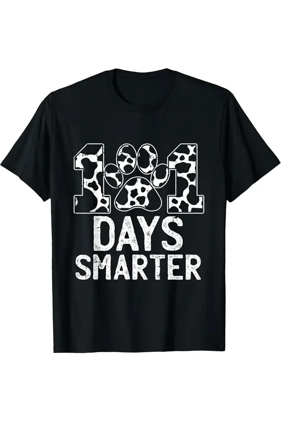 Unisex Spotted 101 Days Smarter School Graphic T-Shirt