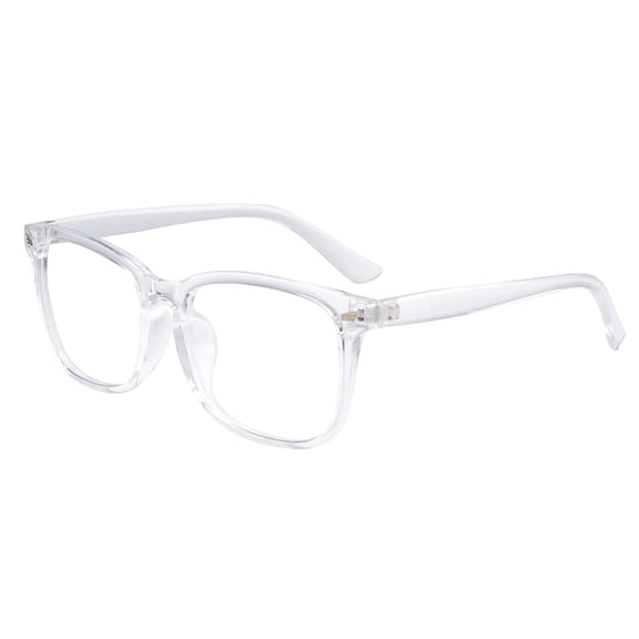 Unisex Square Clear Lens Glasses PC Retro Fashion Eyewear with Reinforced Hinges for Daily Decor