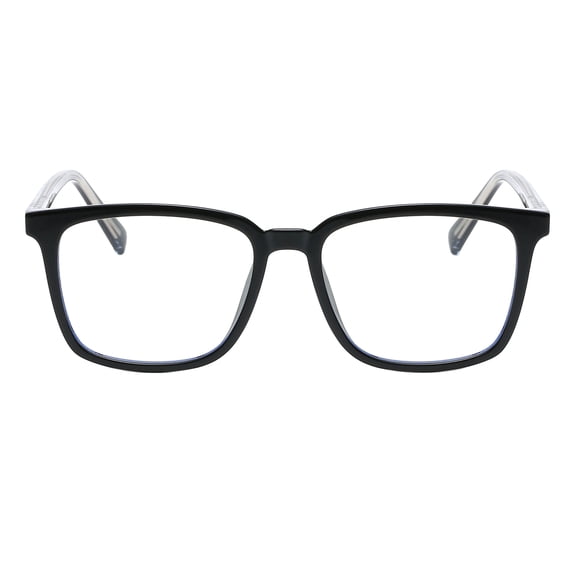 Unisex Square Rectangle Blue Light Blocking Glasses Clear Lens Computer Black