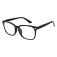 thumbnail image 1 of Unisex Square Transparent Lens Glasses Retro Frame Lightweight Eyewear for Computer Reading Gaming Daily Wear, 1 of 2