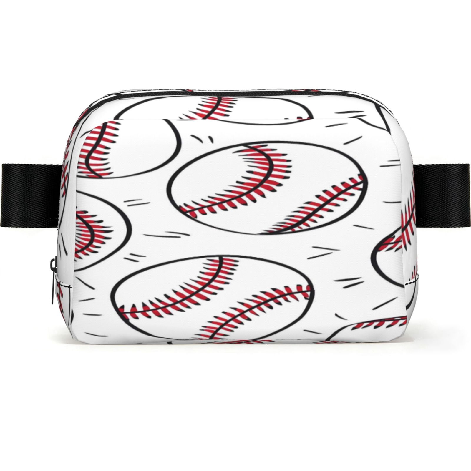 Unisex Square Waist Bag Stylish Backpack For Hiking Running Fitness Workouts Shopping And Travel Baseball Theme Sporty Dynamic Style (2)