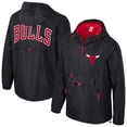thumbnail image 1 of Unisex Stadium Essentials Black Chicago Bulls Compete Quarter-Zip Hoodie Jacket, 1 of 3