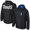 thumbnail image 1 of Unisex Stadium Essentials Black Dallas Mavericks Compete Quarter-Zip Windbreaker Jacket, 1 of 3