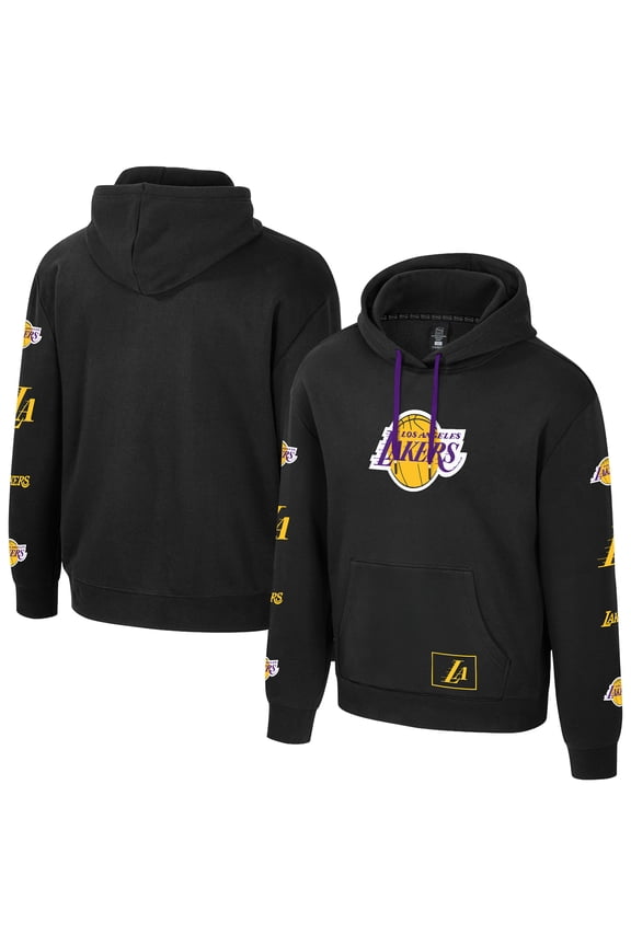 Unisex Stadium Essentials Black Los Angeles Lakers NBA Legends City Star Fleece Hoodie