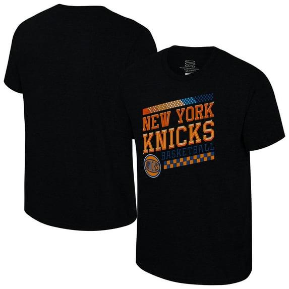Unisex-Stadium Essentials Black New York Knicks Drive to Win Tri-Blend T-Shirt