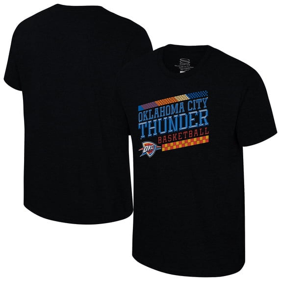 Unisex-Stadium Essentials Black Oklahoma City Thunder Drive to Win Tri-Blend T-Shirt