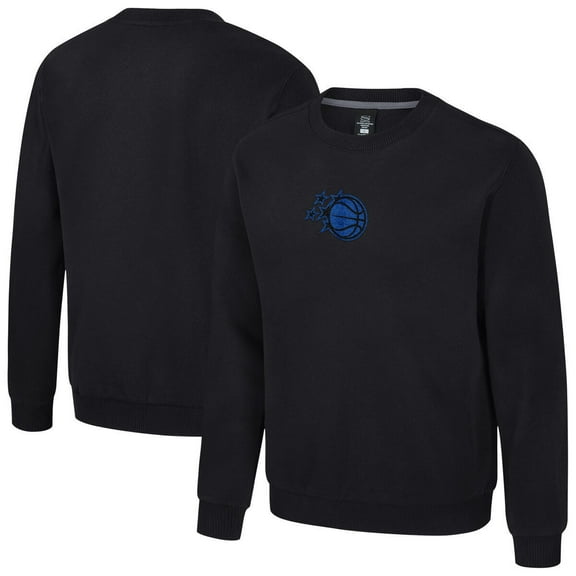 Unisex Stadium Essentials Black Orlando Magic Club Level Chenille Sweatshirt