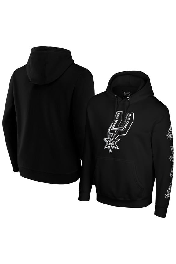 Unisex Stadium Essentials Black San Antonio Spurs Elementized Ride Hoodie