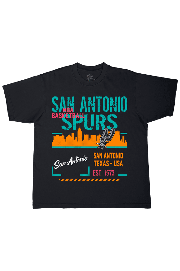 Unisex Stadium Essentials Black San Antonio Spurs Hideout Boxy T-Shirt