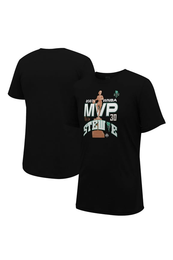Unisex Stadium Essentials Breanna Stewart Black New York Liberty 2023 WNBA MVP T-Shirt