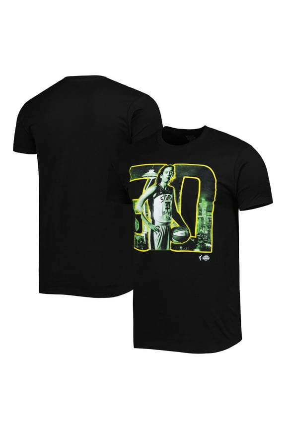 Unisex Stadium Essentials Breanna Stewart Black Seattle Storm Player Skyline T-Shirt
