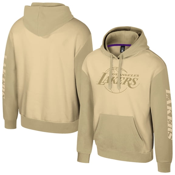 Unisex Stadium Essentials Khaki Los Angeles Lakers Rafters Burst Hoodie