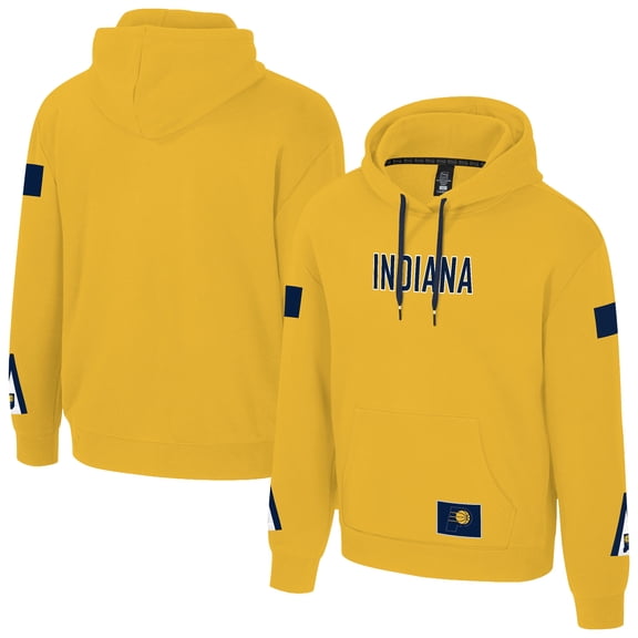Unisex Stadium Essentials Gold Indiana Pacers NBA Legends City Star Fleece Hoodie