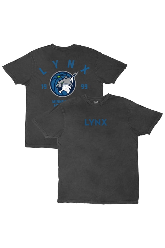 Unisex Stadium Essentials Heather Black Minnesota Lynx Oversized Vintage Wash T-Shirt