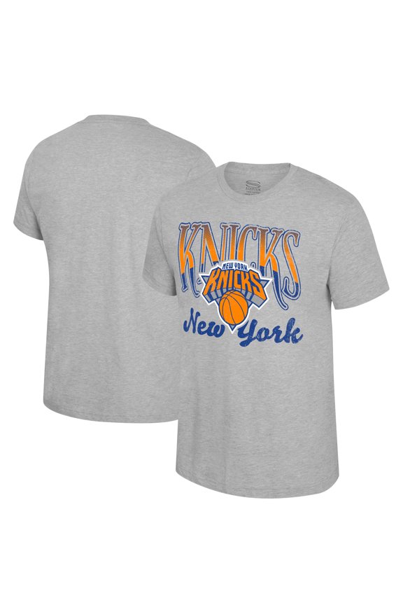 Unisex Stadium Essentials Heather Gray New York Knicks Sky High T-Shirt