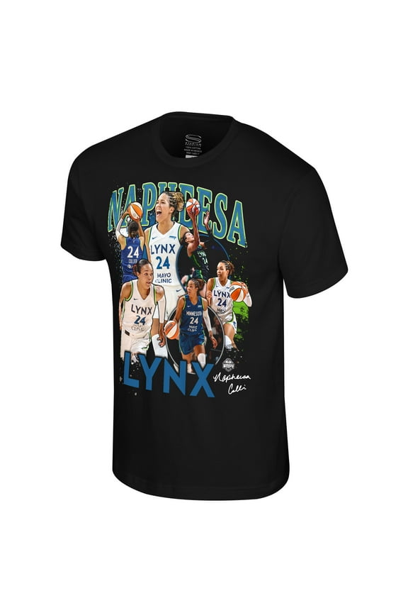 Unisex Stadium Essentials Napheesa Collier Black Minnesota Lynx WNBA Crossroads T-Shirt