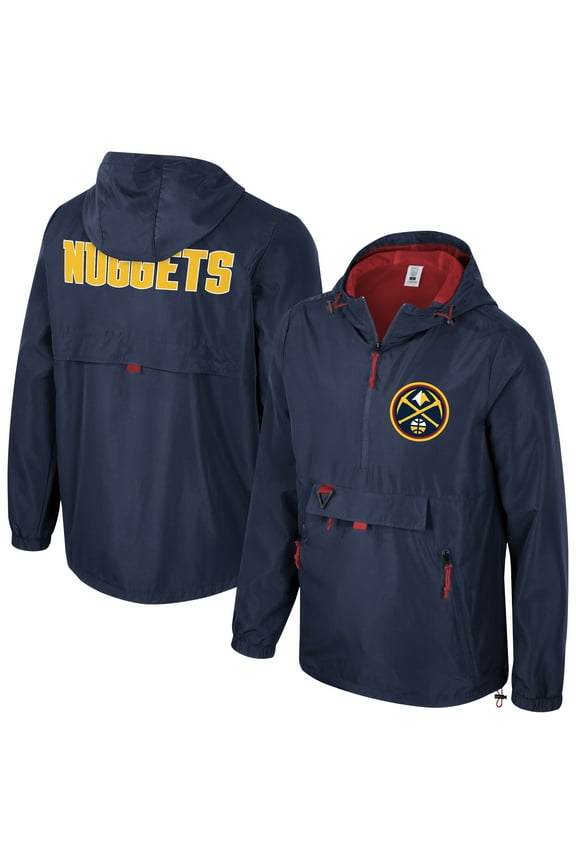 Unisex Stadium Essentials Navy Denver Nuggets Compete Quarter-Zip Windbreaker Jacket