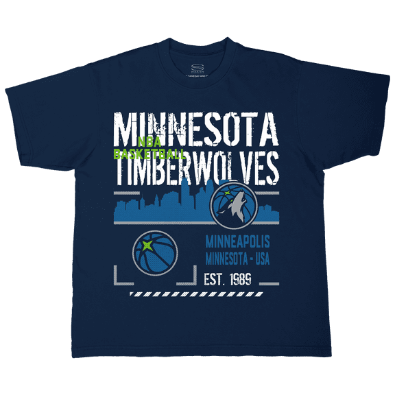 Unisex Stadium Essentials Navy Minnesota Timberwolves Hideout Boxy T-Shirt