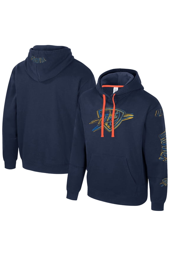 Unisex Stadium Essentials Navy Oklahoma City Thunder Elementized Pullover Hoodie