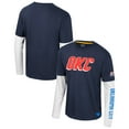 thumbnail image 1 of Unisex Stadium Essentials Navy Oklahoma City Thunder Spectator 2fer Long Sleeve  T-Shirt, 1 of 3