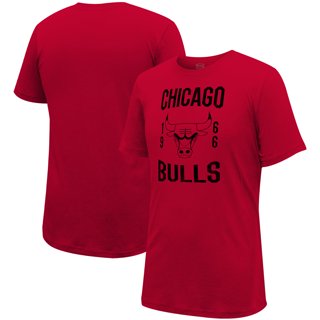 T-shirts New Era Chicago Bulls NBA Team Logo Mesh Oversized T-Shirt Black/  Front Door Red