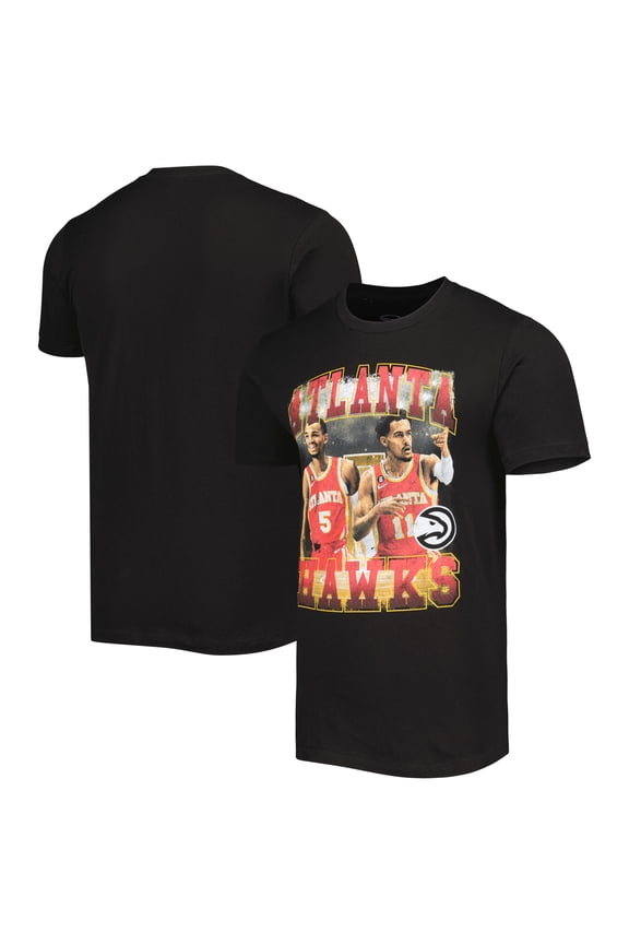 Unisex Stadium Essentials Trae Young & Dejounte Murray Black Atlanta Hawks Player Duo T-Shirt