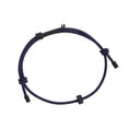 thumbnail image 1 of Unisex Stainless Steel Adjustable Couple Bracelet, Lightweight Skin-Friendly Non-Fading Soft Rope Durable Bracelet, for Lovers Sports Travel Outdoor Activities & Holiday Birthday Gifts(Navy,), 1 of 5