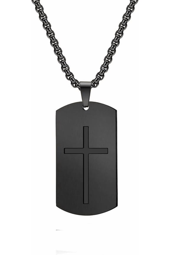 Unisex Stainless Steel Cross Rock Hip Hop Trend Outfit Lovely Exquisite Punk Style Necklace