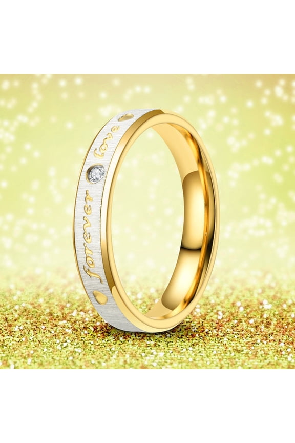 Unisex Stainless Steel Crystal For Men And Women Fashion Couple