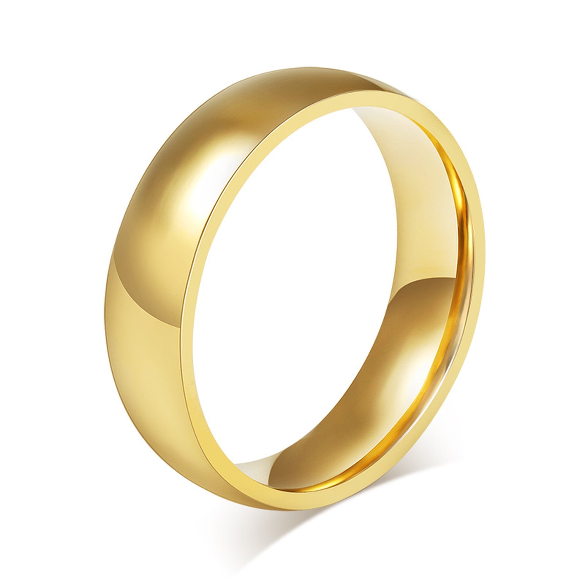 20k gold Simple Hammered Band Ring