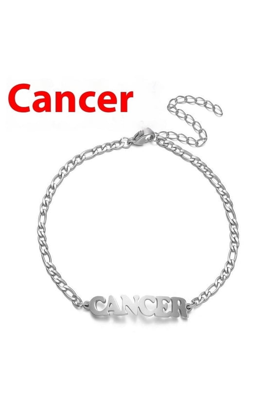 Unisex Stainless Steel Zodiac Bracelet Electroplated Finish Constellation Bracelet For Men and Women Golden Gemini Pisces Virgo Taurus Capricorn Cancer Aries Leo Libra Sagittarius Scorpio Aquarian