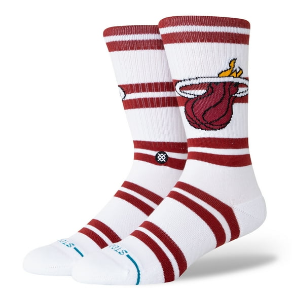 Unisex Stance Miami Heat Prep Stripe Crew Sock