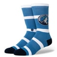 thumbnail image 1 of Unisex  Stance Minnesota Timberwolves Prep Stripe Crew Sock, 1 of 3