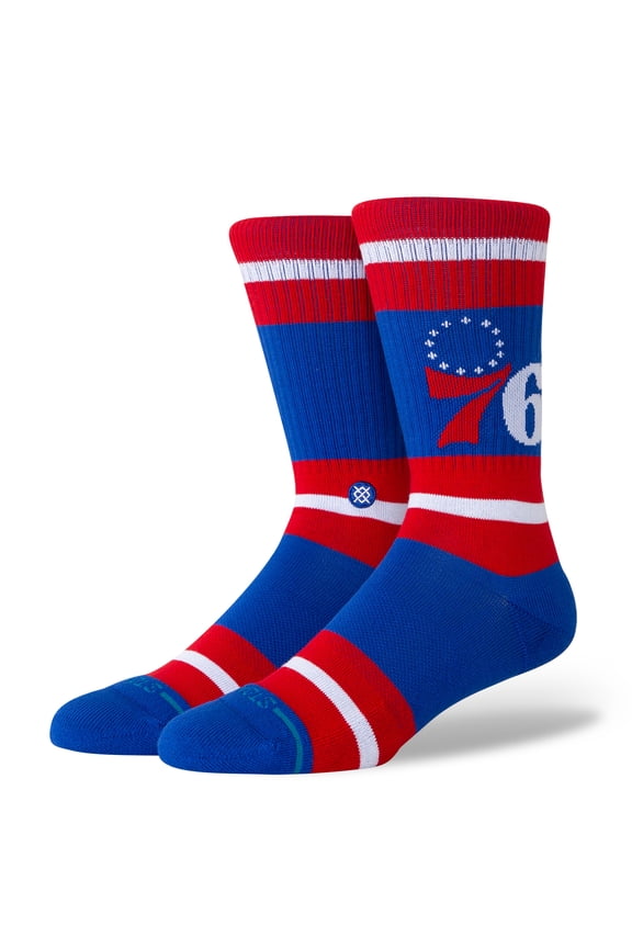 Unisex  Stance Philadelphia 76ers Prep Stripe Crew Sock