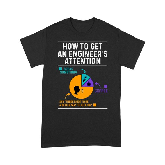 Unisex Standard T-Shirt - How To Get An Engineer_s Attention - Funny Engineering-productor (1)