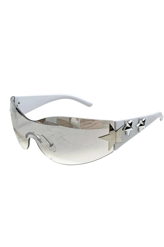 Unisex Starry Frameless Windproof High Style Eyewear For Adults Outdoor Cycling Sport