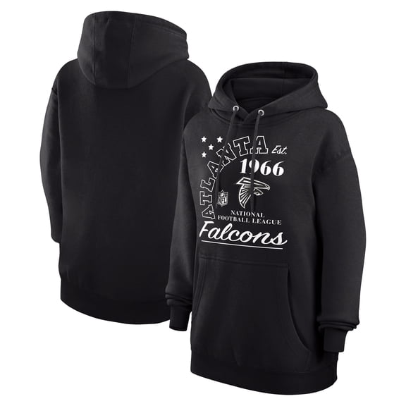 Unisex Starter Black Atlanta Falcons Arch Team Fleece Pullover Hoodie