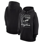Unisex Starter Black Philadelphia Eagles Arch Team Fleece Pullover Hoodie
