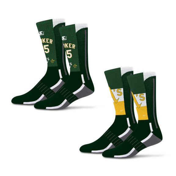 Unisex Starter Brent Rooker Athletics Jersey Arch Neo Two-Piece Sock Set